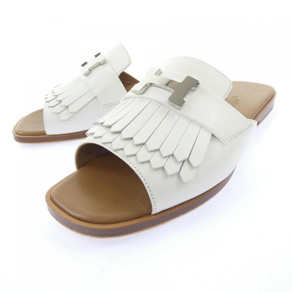 Hermes Auteuil Sandals White — view 3
