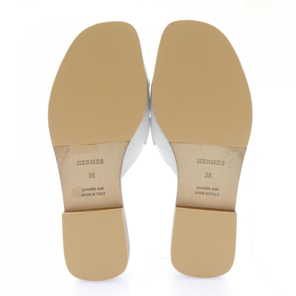 Hermes Auteuil Sandals White — view 4