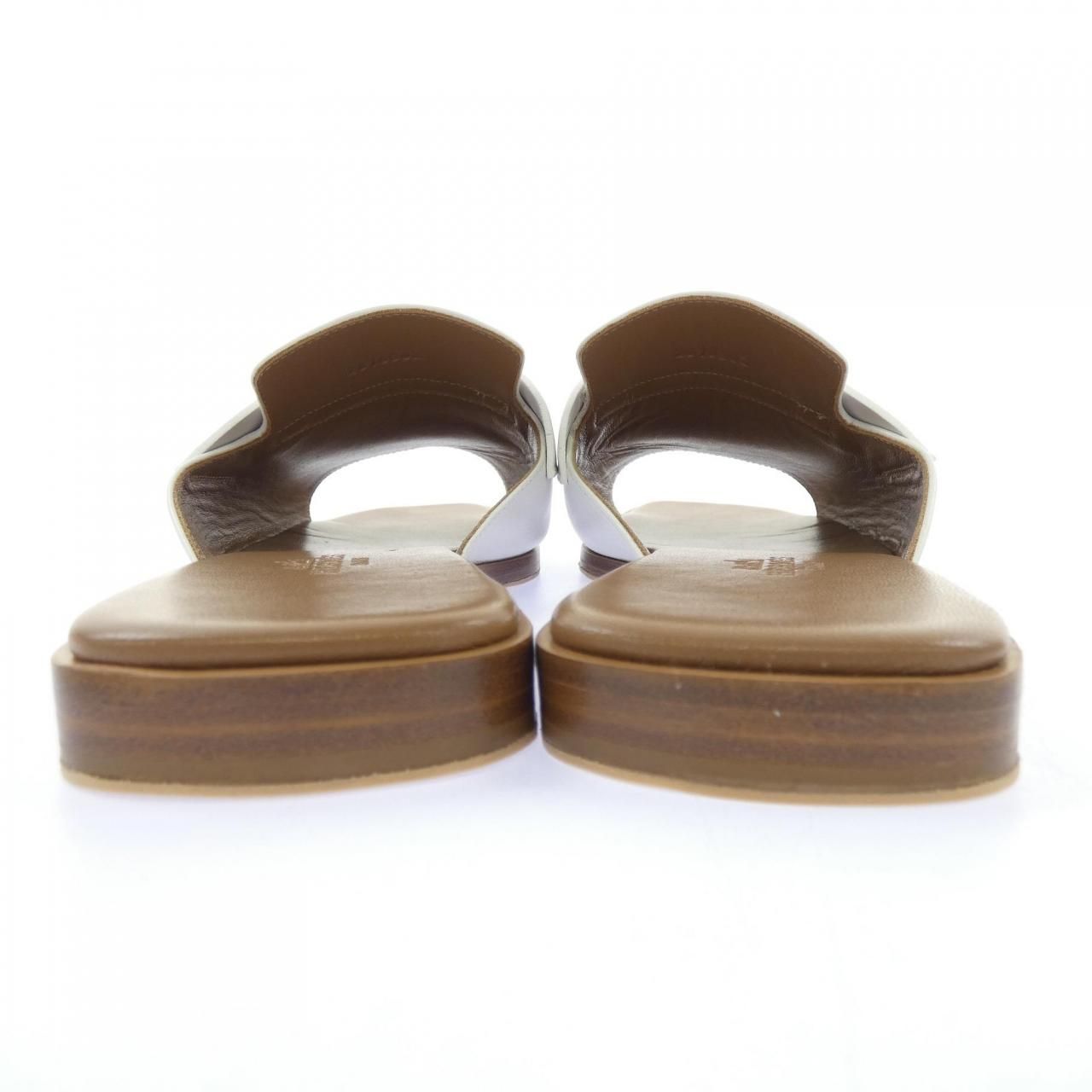 Hermes Auteuil Sandals White — view 5