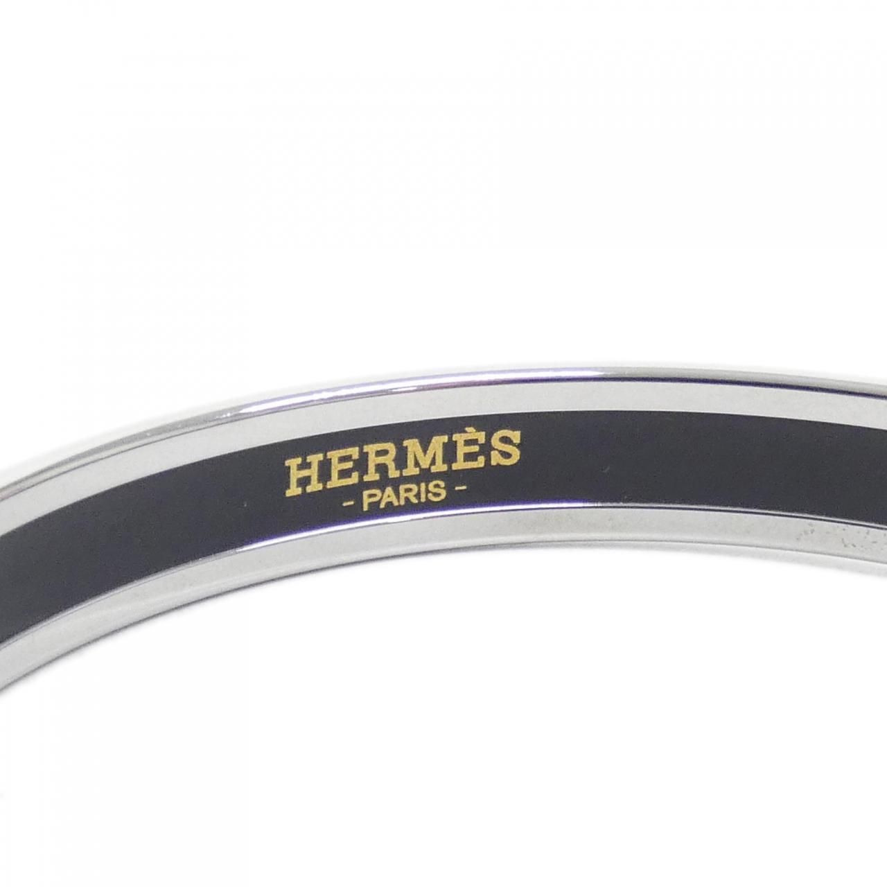 Hermes Bangle Bracelet Silver — view 2
