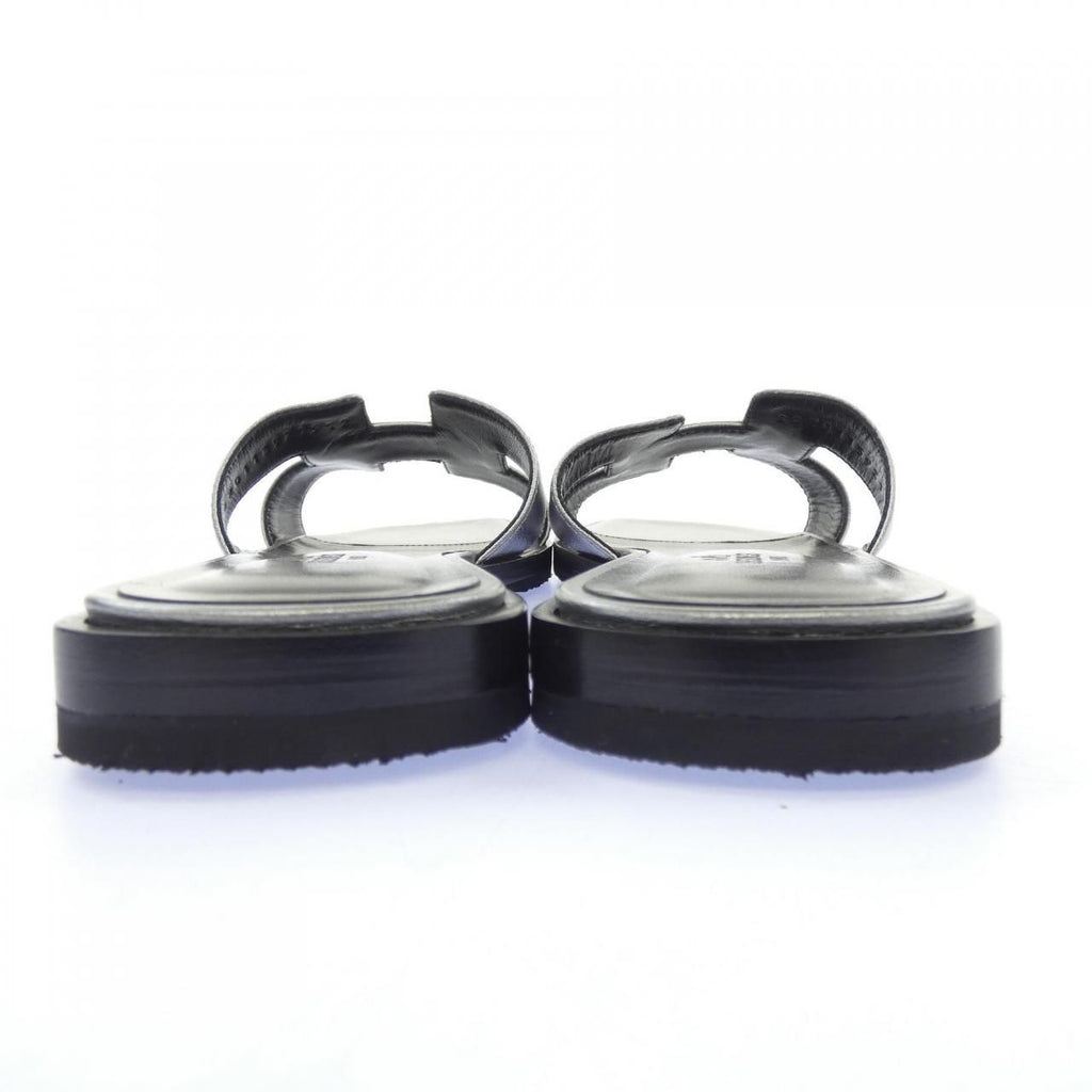 Hermes Oran Sandals Silver — view 5