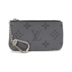 Louis Vuitton Monogram Eclipse Reverse Card Key Case Pochette Cles Coin &