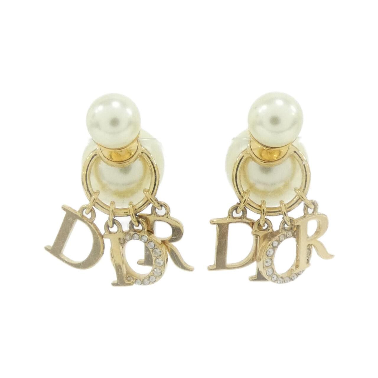 Dior Tribal Earrings Gold