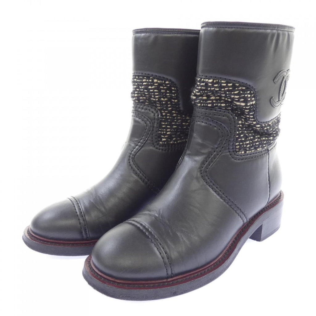 Chanel Short Boots Black — view 3