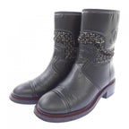 Chanel Short Boots Black — view 3