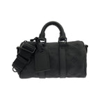 Louis Vuitton Taurillon Monogram Keepall Bandouliere 25 cm Boston
