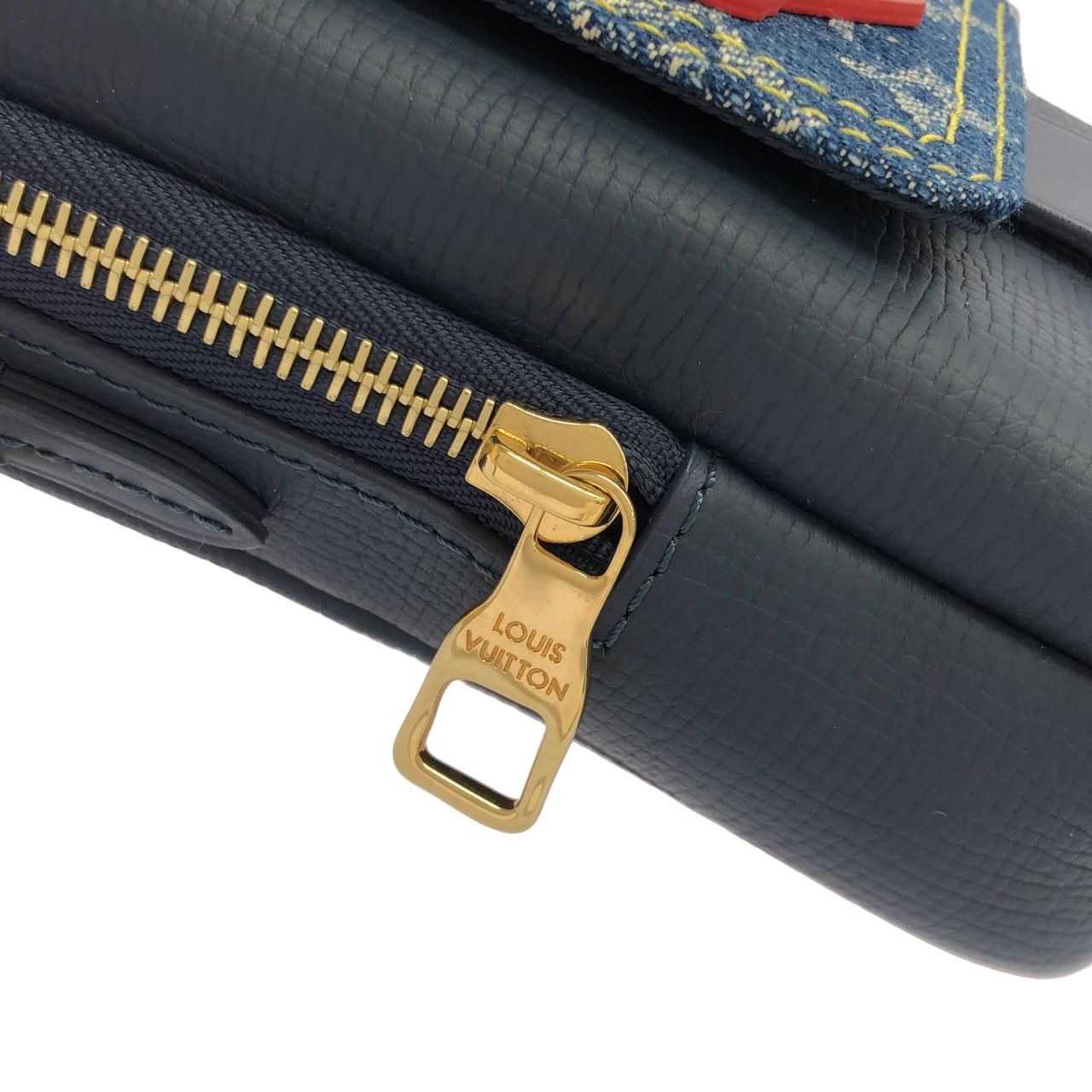 Louis Vuitton Monogram Denim Double Phone Pouch — view 4