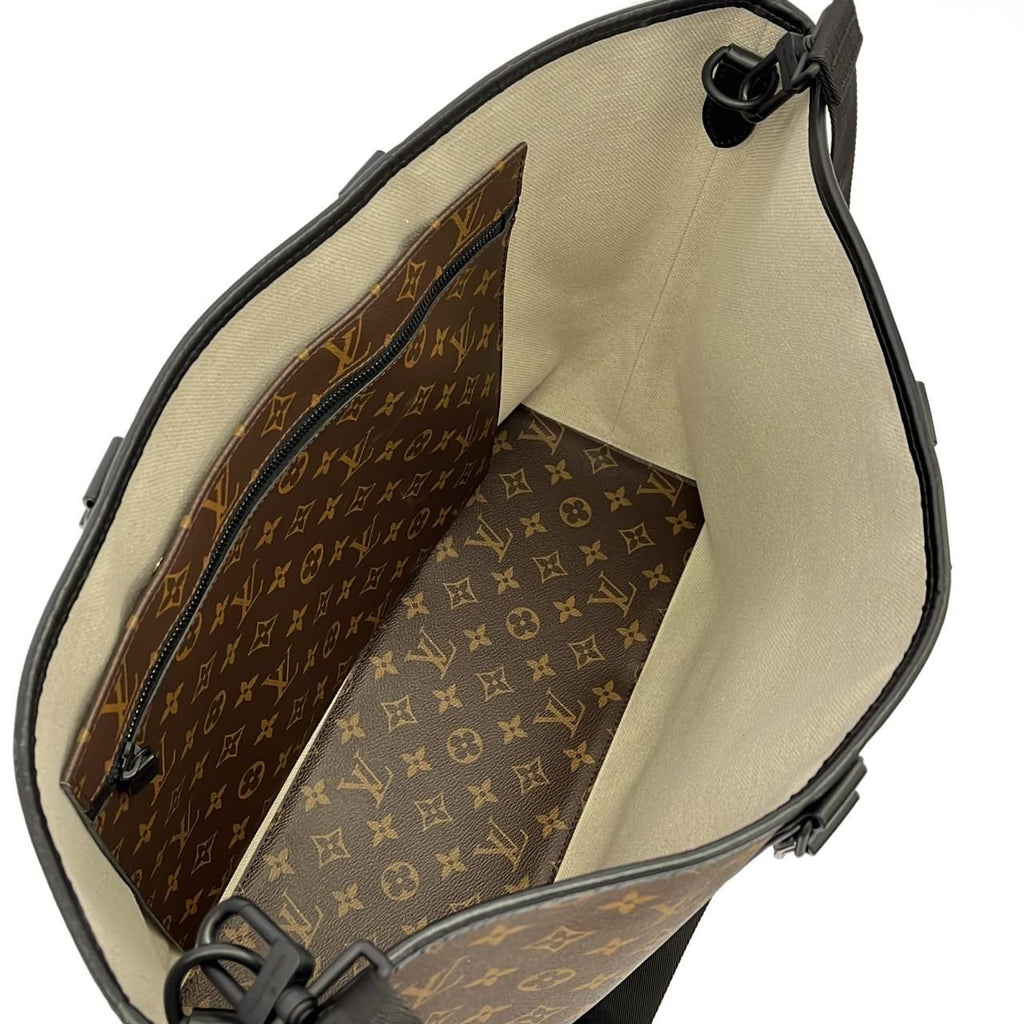 Louis Vuitton Monogram Macassar Weekend Tote GM — view 9