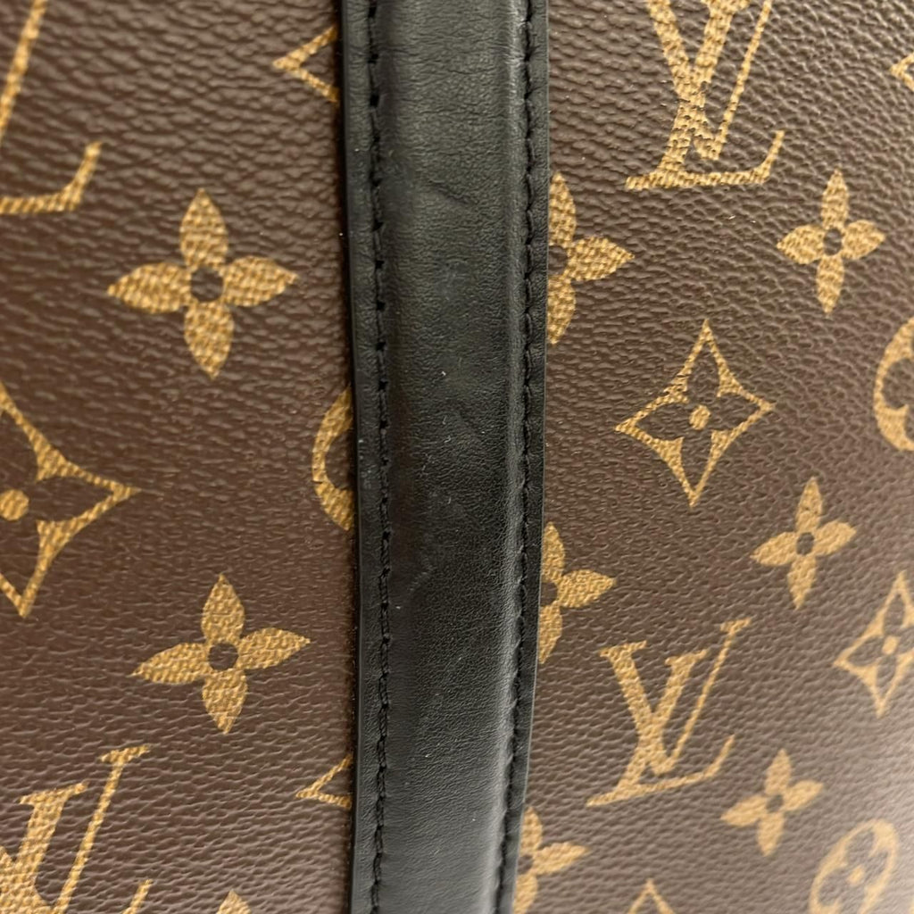 Louis Vuitton Monogram Macassar Weekend Tote GM — view 5