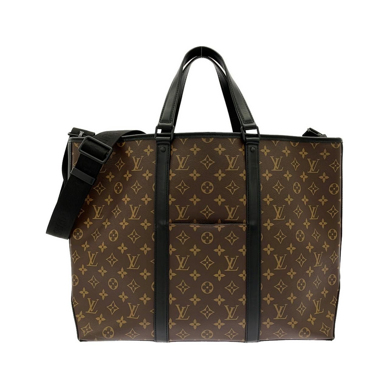 Louis Vuitton Monogram Macassar Weekend Tote GM
