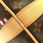 Louis Vuitton Monogram Cherry Blossom Keepall Bandouliere Boston — view 3
