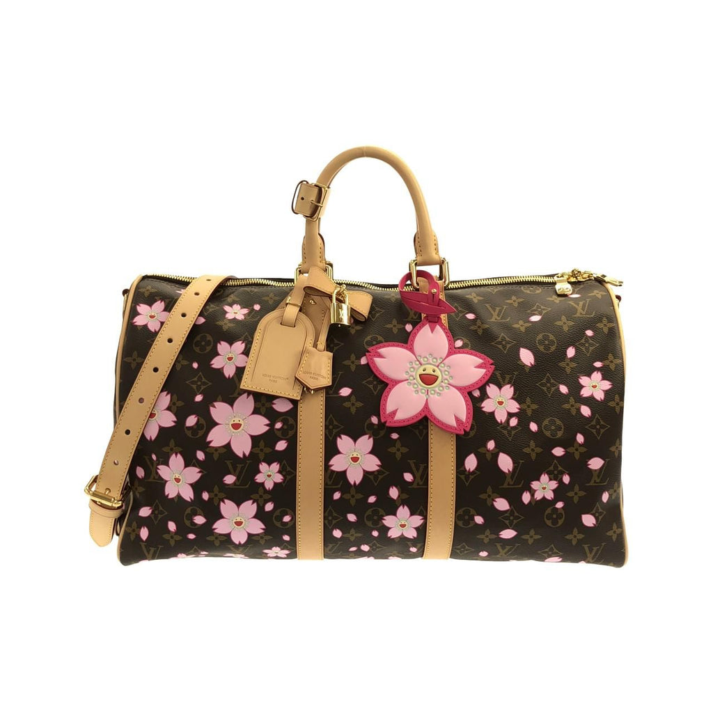 Louis Vuitton Monogram Cherry Blossom Keepall Bandouliere Boston