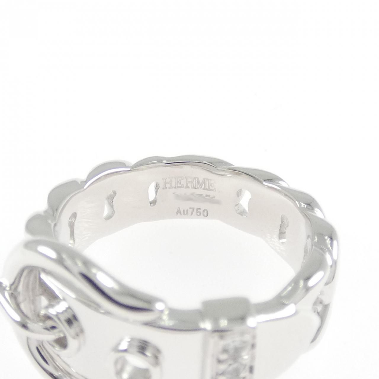 Hermes Diamond Ring White Gold — view 4