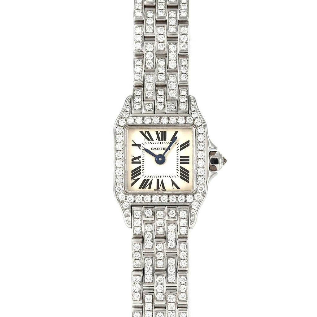Cartier Mini Santos Demoiselle WG D Bracelet D WG Quartz