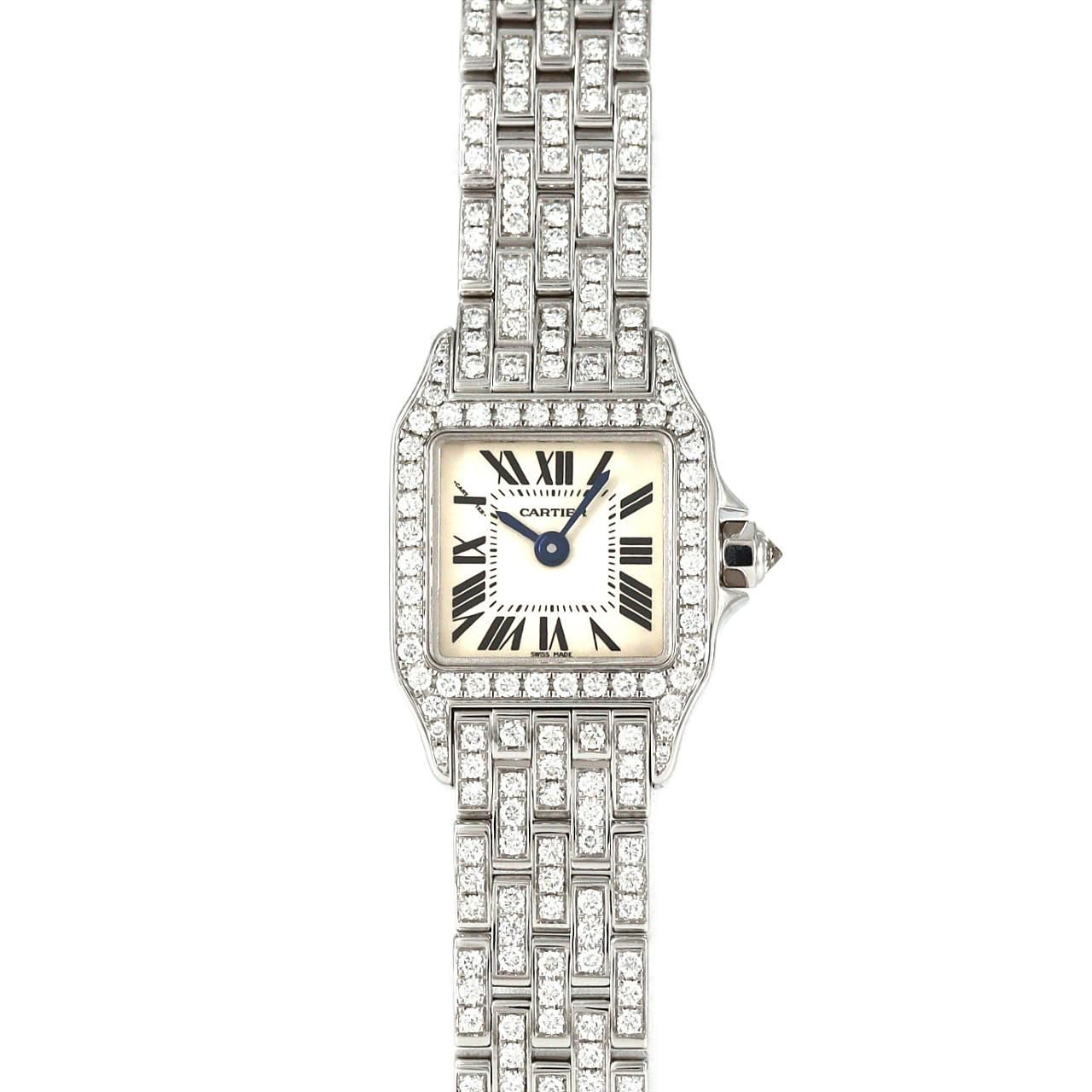 Cartier Mini Santos Demoiselle WG D Bracelet D WG Quartz