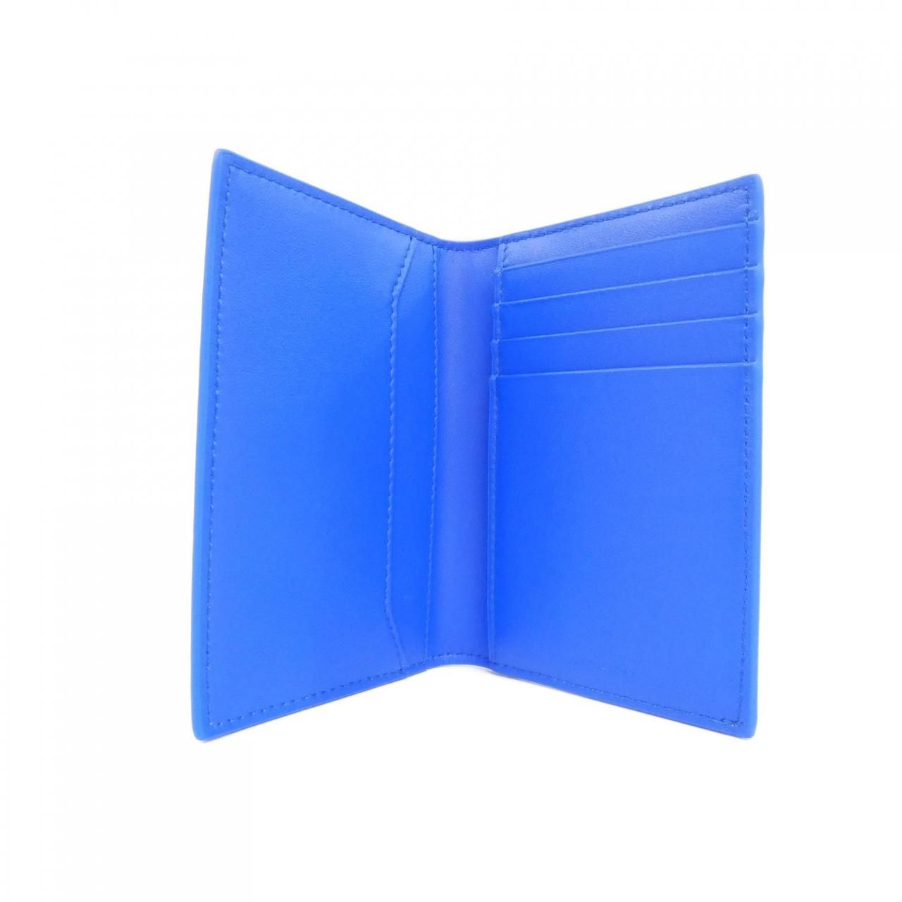 Celine Card Case Card Holders Blue — view 4