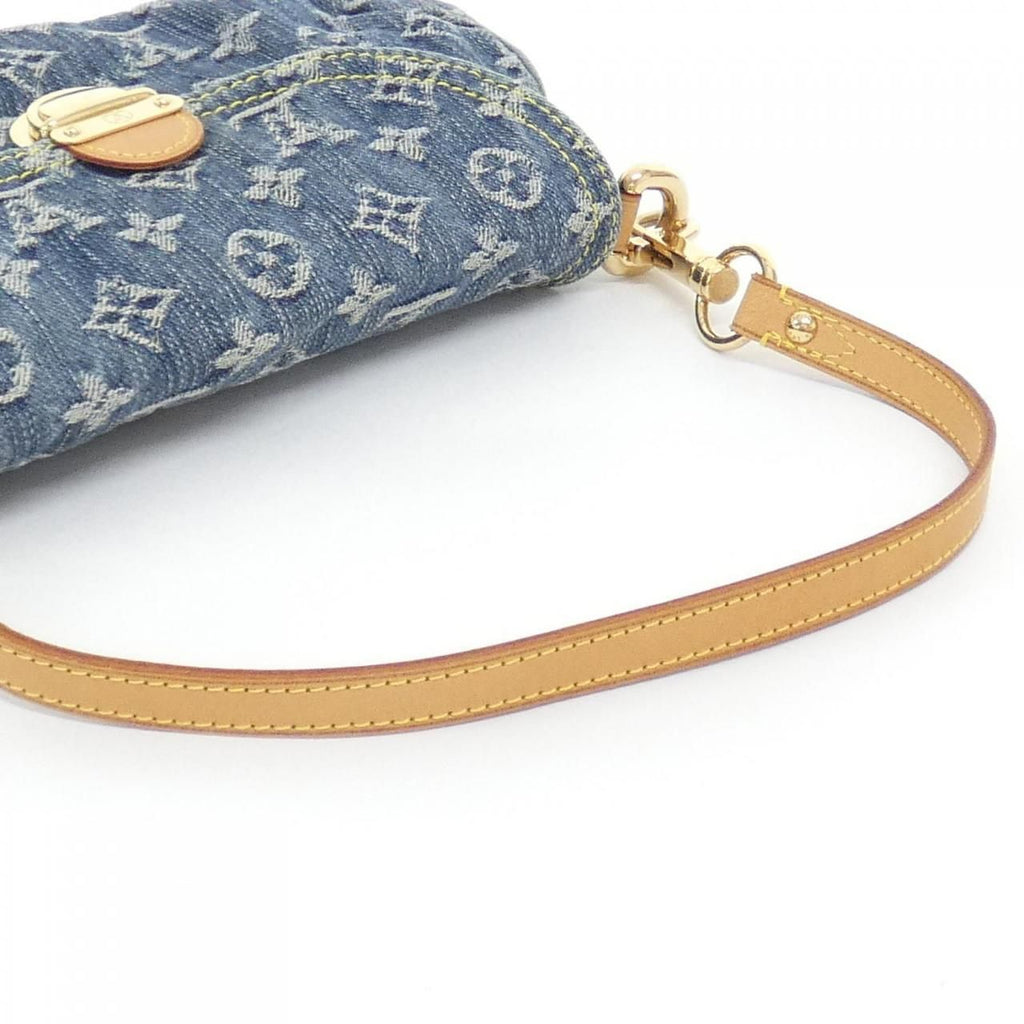 Louis Vuitton Vintage Monogram Denim Mini Pleaty Shoulder — view 5
