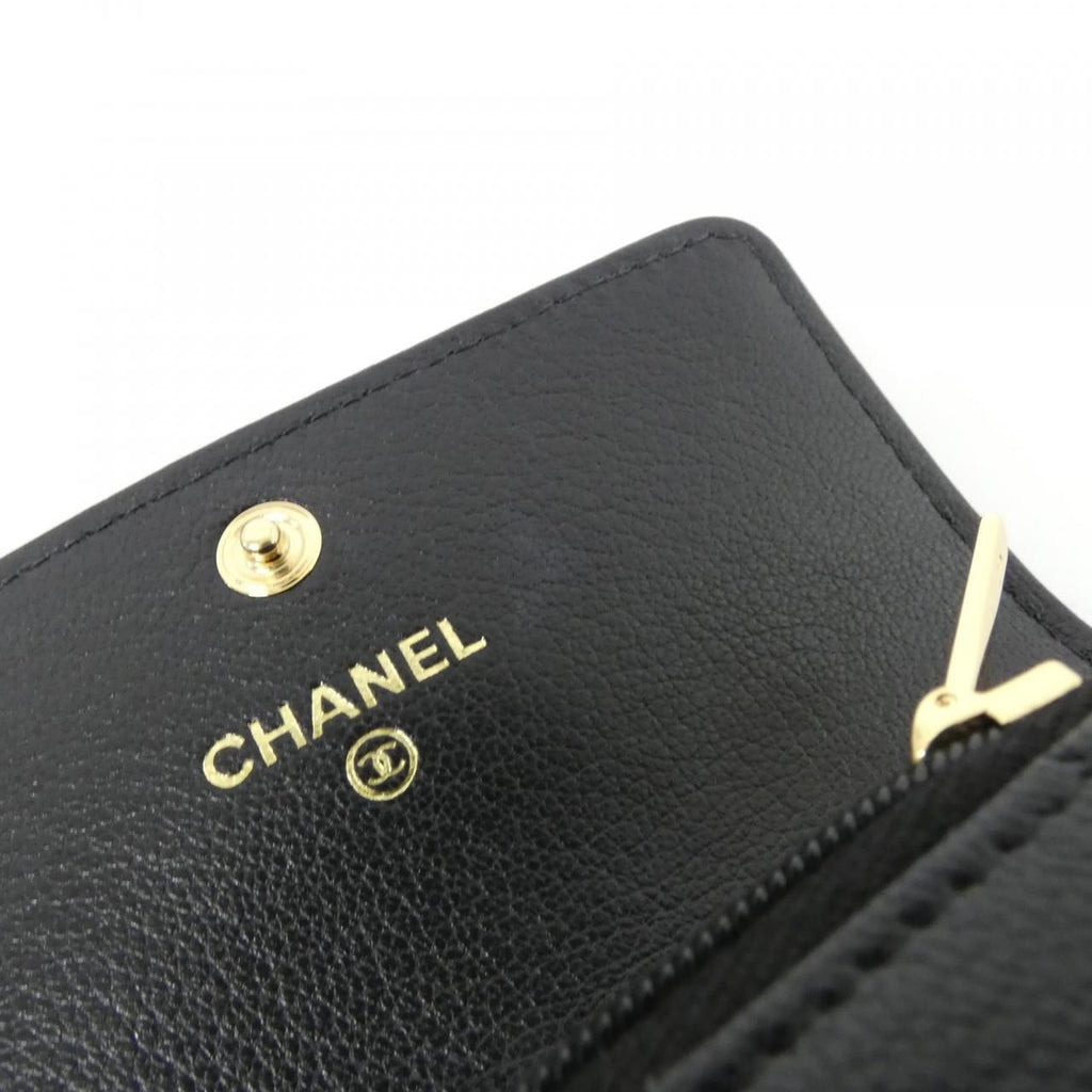 Chanel Card Case Card Holders Black — view 5