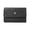 Chanel Card Case Card Holders Black