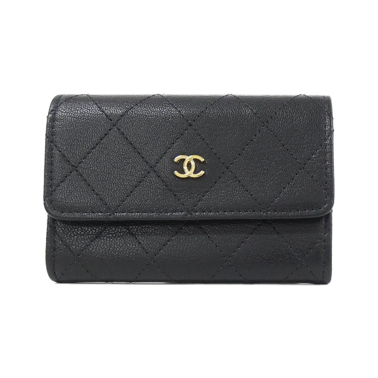 Chanel Card Case Card Holders Black