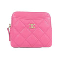 Chanel Coin Case Coin Purse Pink