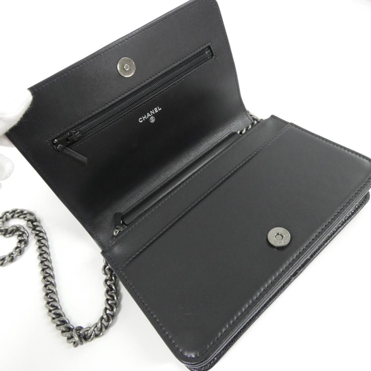 Chanel Boy Line Chain Wallet Shoulder — view 6