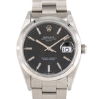 Rolex Oyster Perpetual Date SS Automatic Winding Number Watch