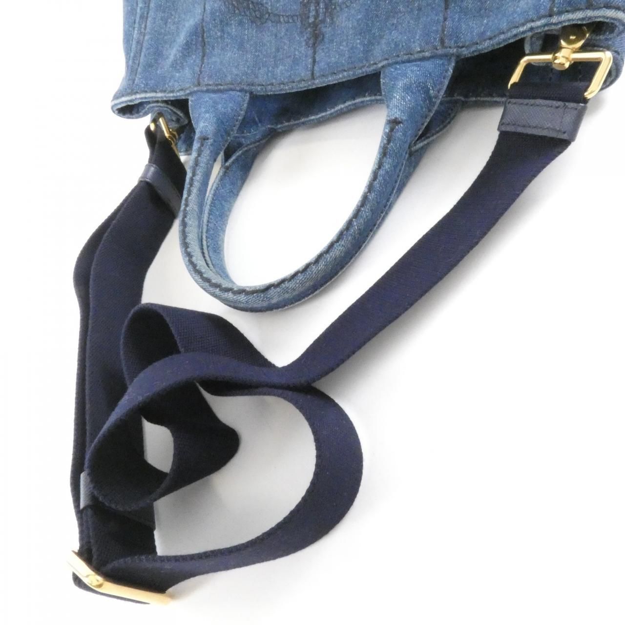 Prada Bag Handbag Blue — view 7