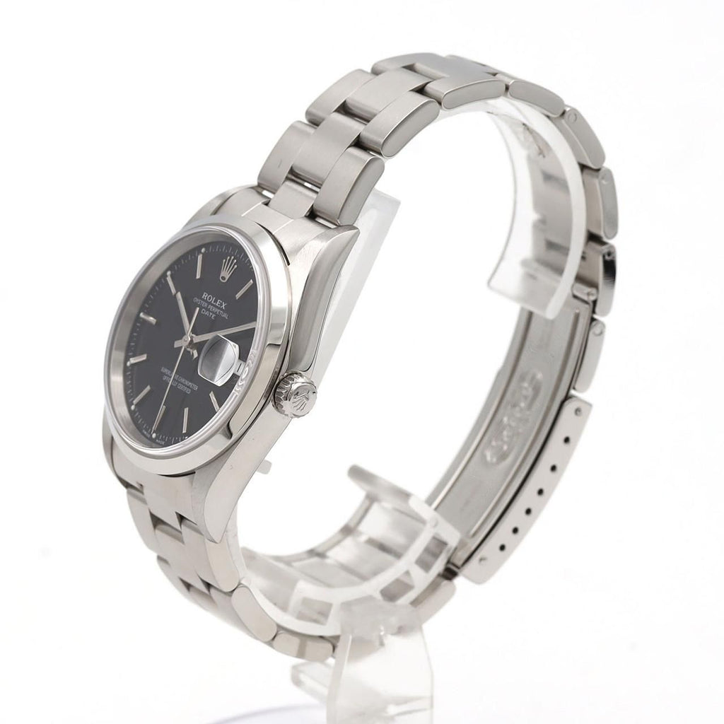 Rolex Oyster Perpetual Date SS Automatic Winding Number Watch — view 2