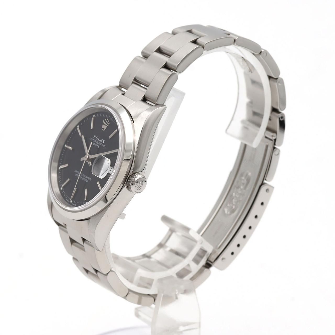 Rolex Oyster Perpetual Date SS Automatic Winding Number Watch — view 2