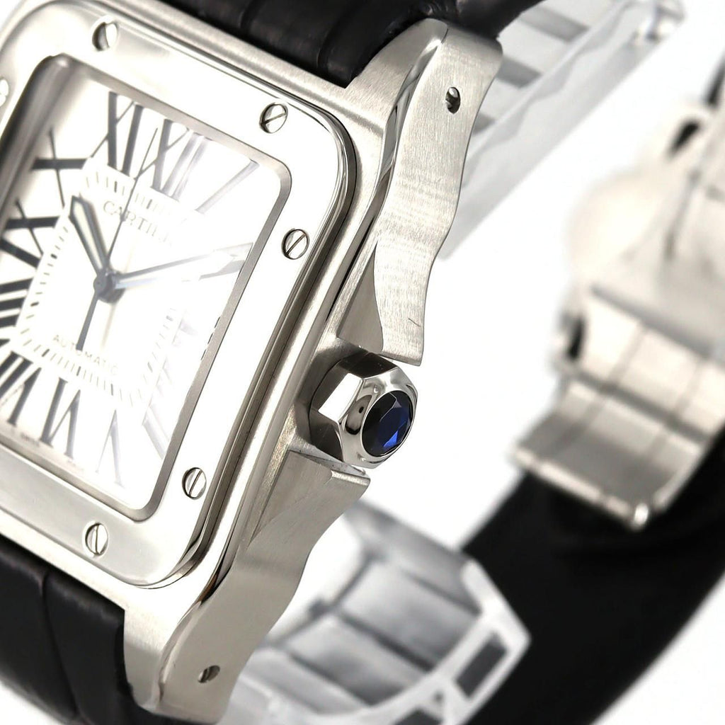 Cartier Santos 100 LM SS Automatic Winding Watch — view 4