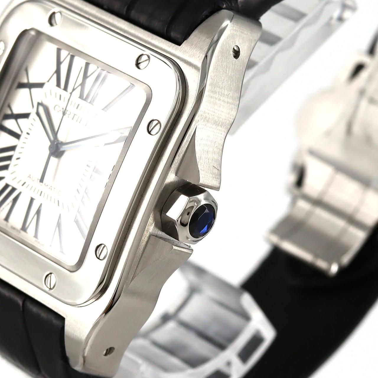 Cartier Santos 100 LM SS Automatic Winding Watch — view 4