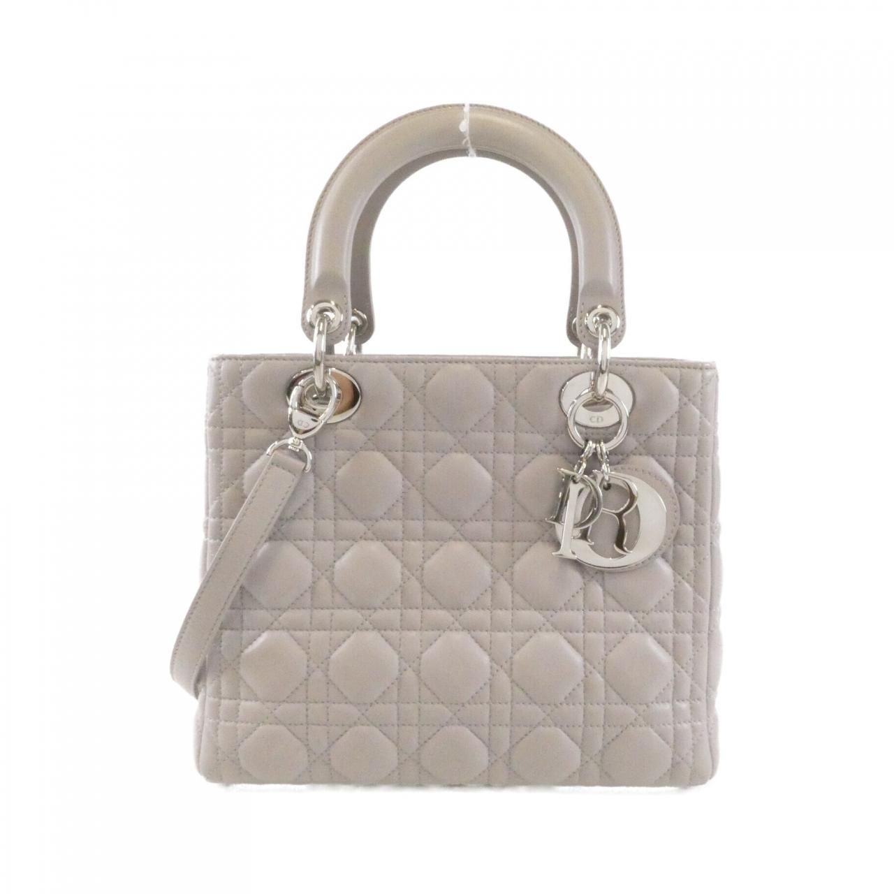 Dior Lady Bag Handbag Gray