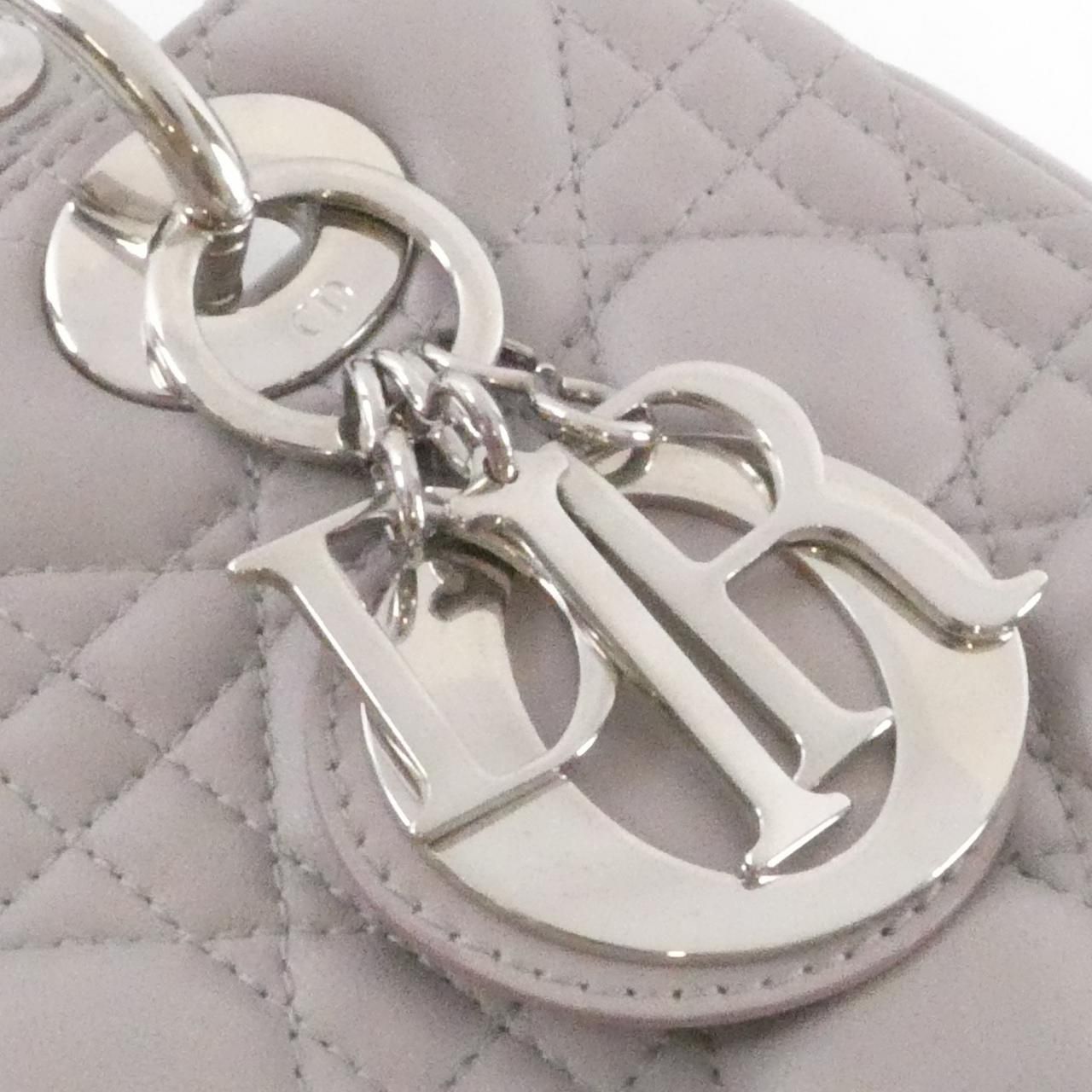 Dior Lady Bag Handbag Gray — view 7