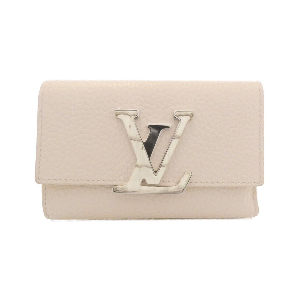 Louis Vuitton Exotic Leather Portefeuille Capucines Compact Wallet