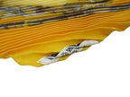 Hermes Carre 90 Pleated Scarf Festival Yellow Silk — view 2