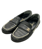 Chanel Loafers CC Logo Pearl