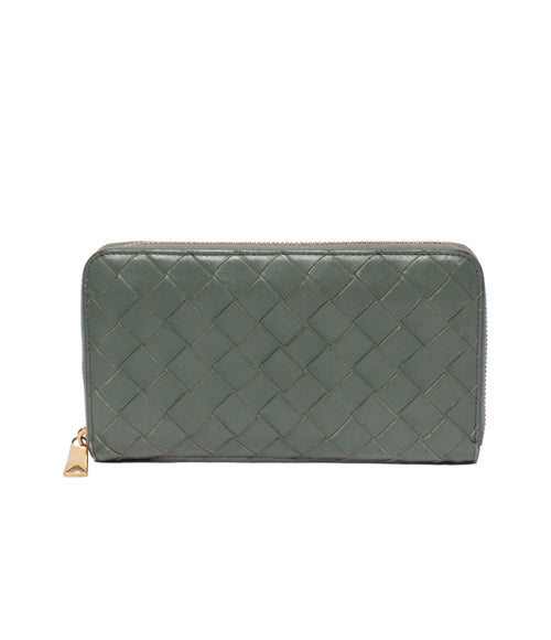Bottega Veneta Zip Around Wallet Intrecciato