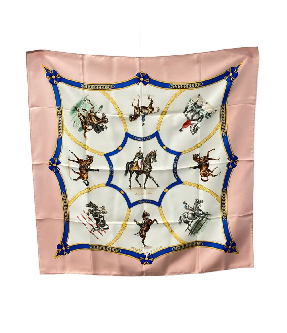 Hermes Scarf Silk 100% Carre 90 French National Riding School Ecole Francaise