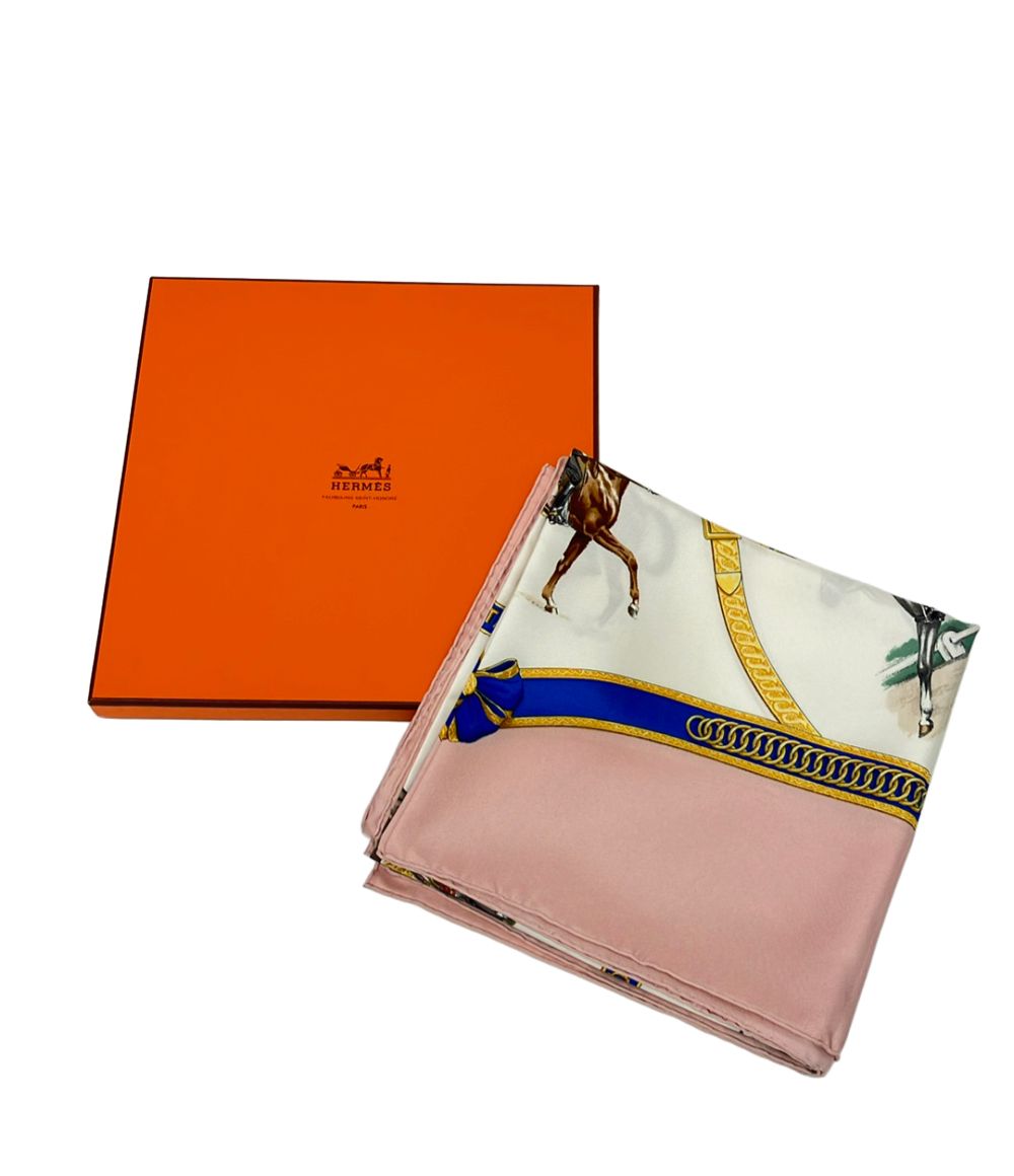 Hermes Scarf Silk 100% Carre 90 French National Riding School Ecole Francaise — view 5