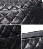 Chanel Chain Shoulder Bag Gold Quilted Lambskin — view 6