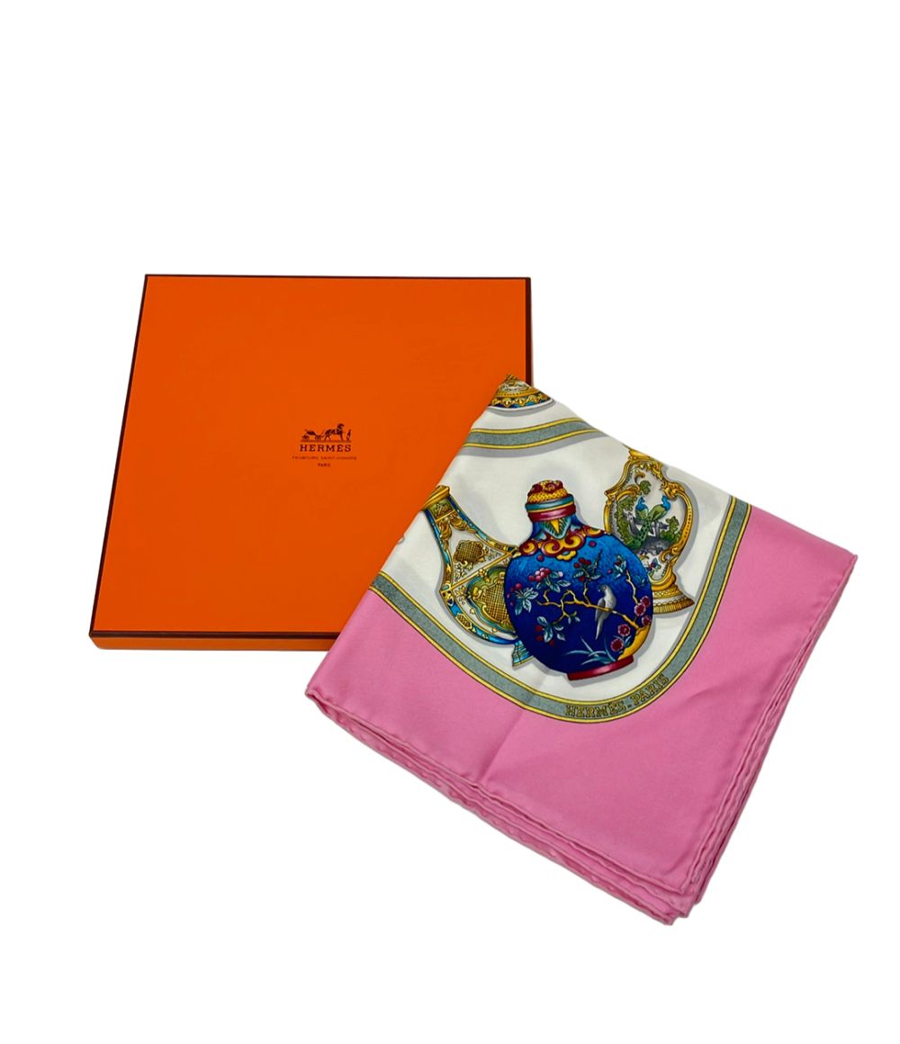 Hermes Scarf Silk 100% Carre 90 Qu'importe le Flacon — view 6