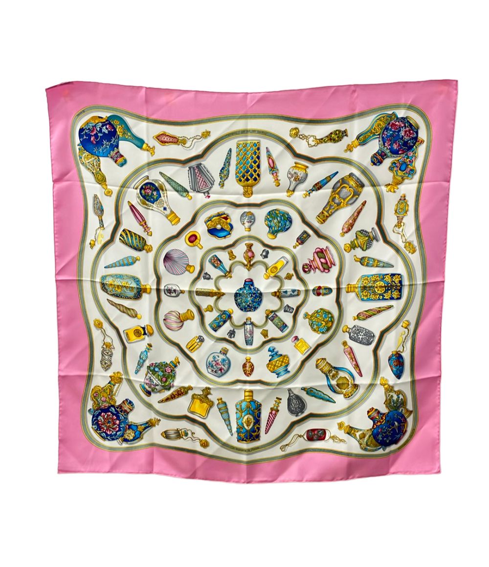 Hermes Scarf Silk 100% Carre 90 Qu'importe le Flacon