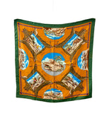 Hermes Scarf Silk 100% la Chasse en Afrique