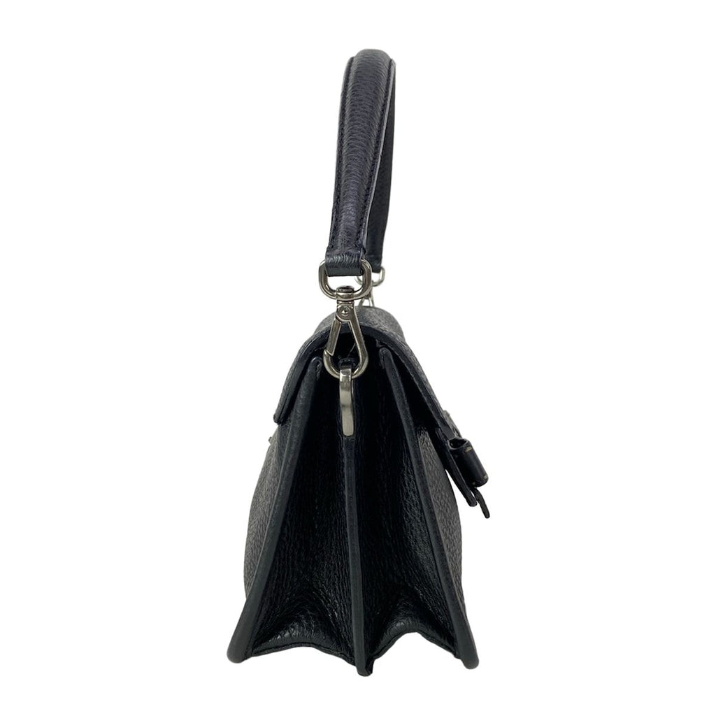 Prada Handbag ST Vienna Fifty Black Ribbon Leather — view 2