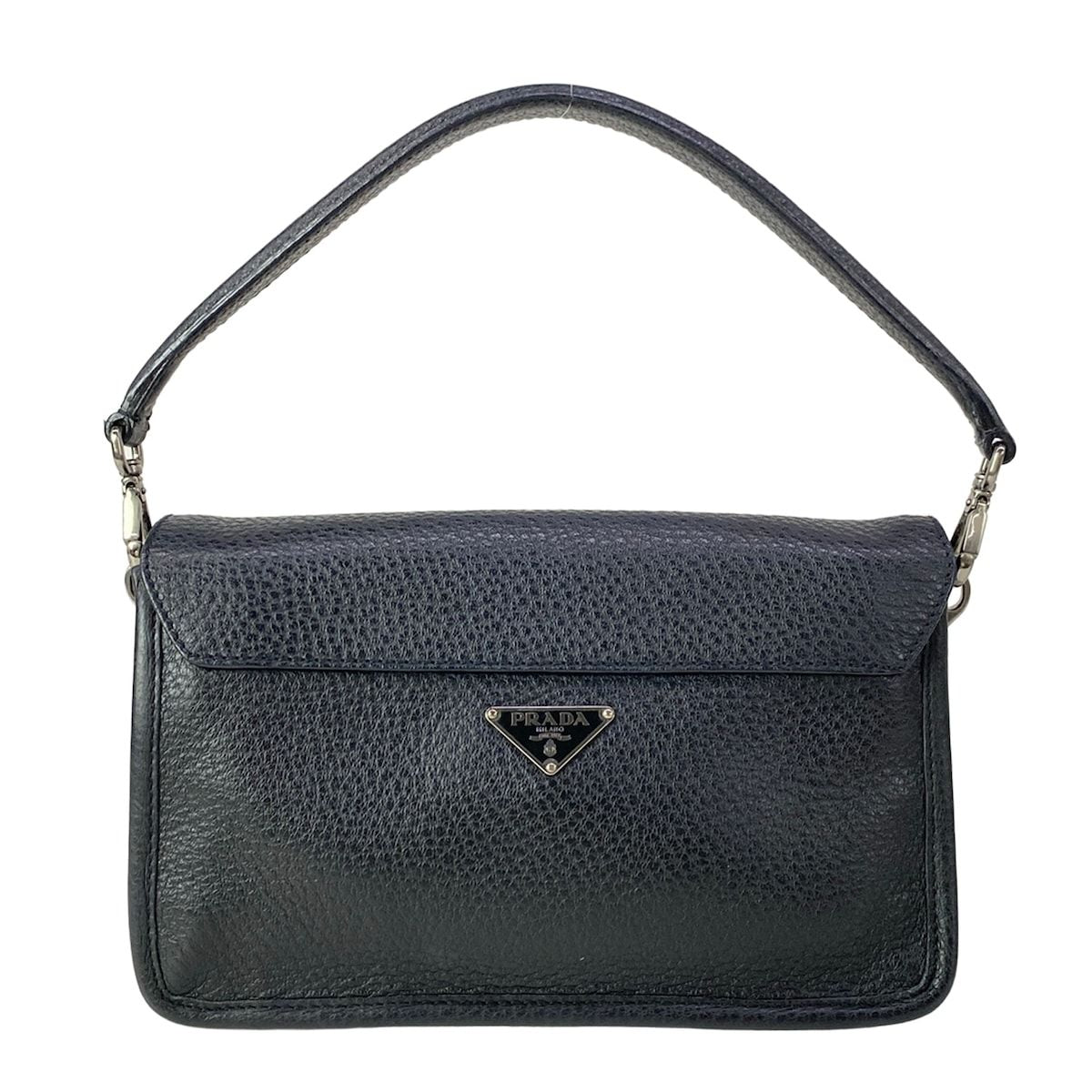 Prada Handbag ST Vienna Fifty Black Ribbon Leather — view 3