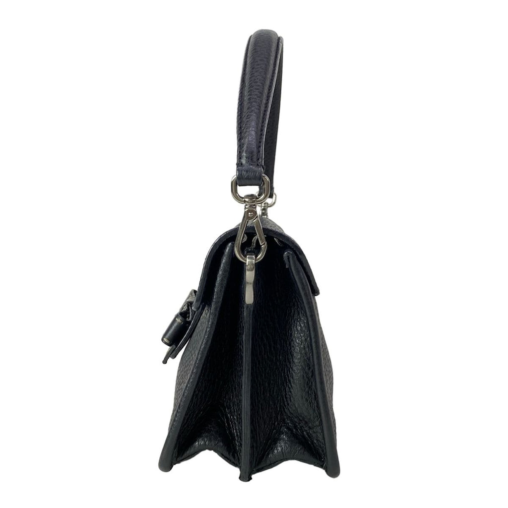 Prada Handbag ST Vienna Fifty Black Ribbon Leather — view 4