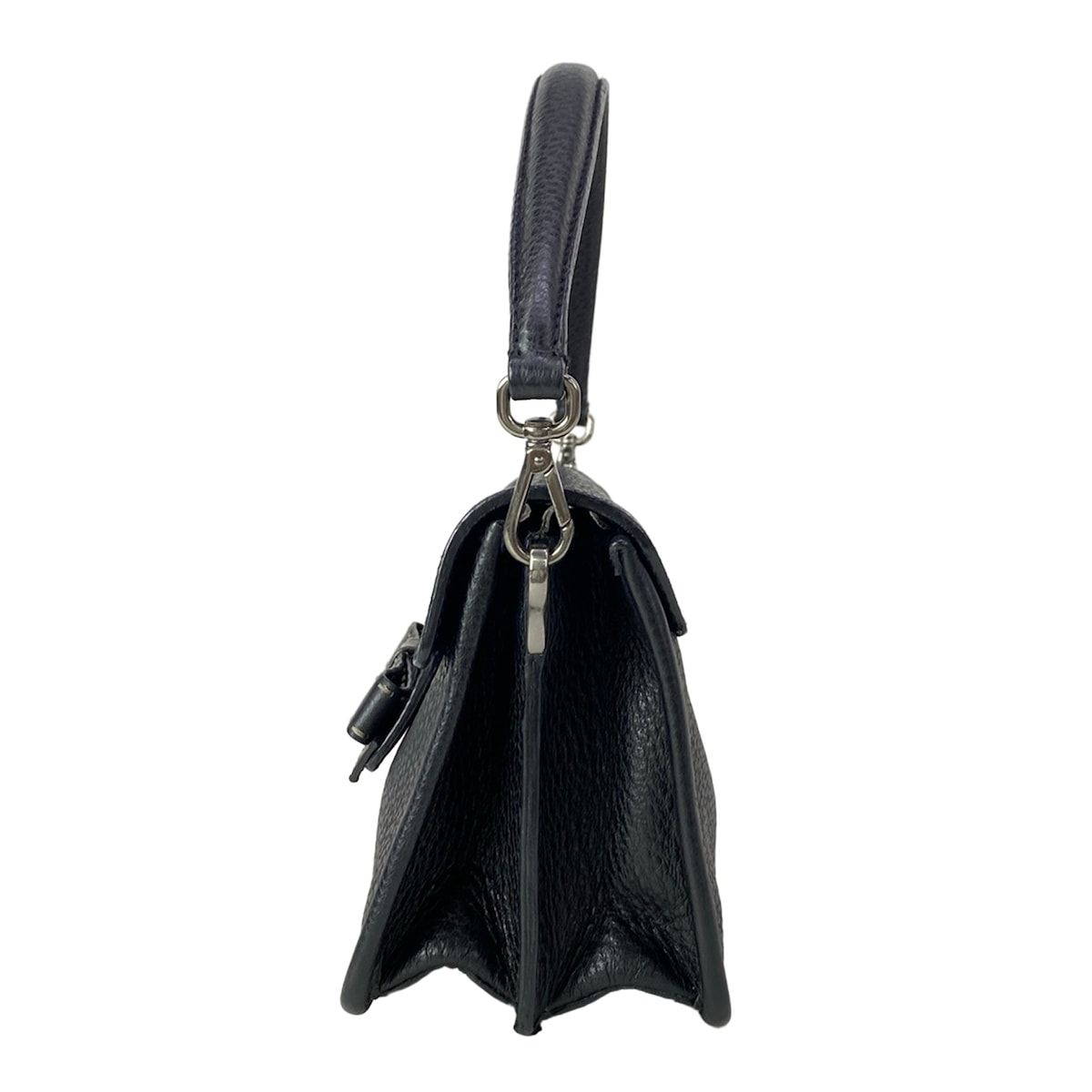 Prada Handbag ST Vienna Fifty Black Ribbon Leather — view 4