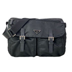 Prada Shoulder Bag Black Leather