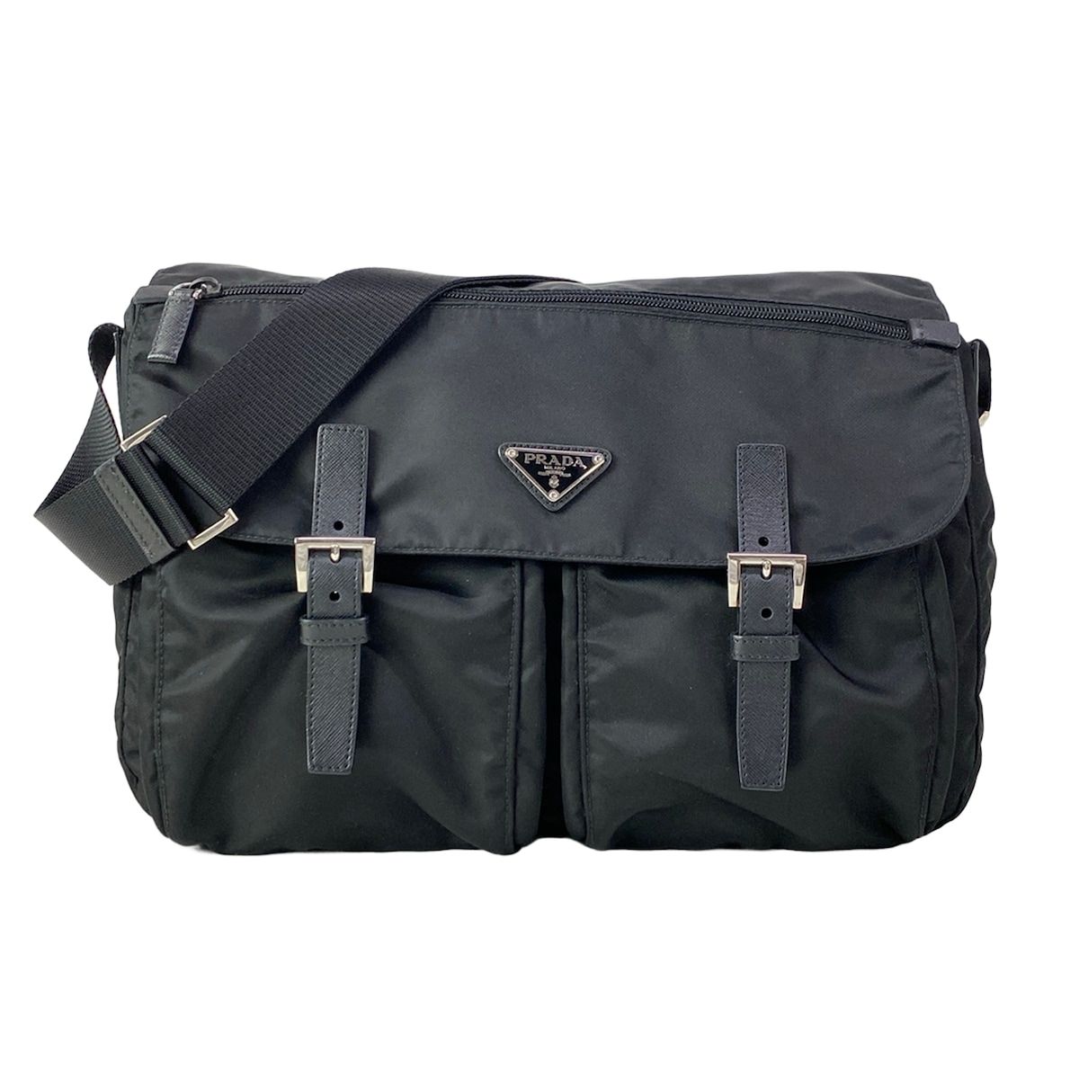 Prada Shoulder Bag Black Leather